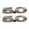 EMBLEMA LATERAL 5.0 CROMADO ADHERIBLE MUSTANG PAR