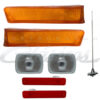 KIT CUARTOS FRONTALES CUARTOS LATERALES ROJOS ANTENA  Y FAROS FORD F100 F150 F200 F250 1979