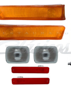 KIT CUARTOS FRONTALES CUARTOS LATERALES ROJOS ANTENA  Y FAROS FORD F100 F150 F200 F250 1979