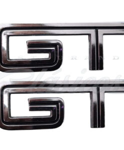 EMBLEMAS LATERALES GT CROMADOS ADHERIBLES PAR