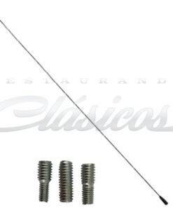 REPUESTO DE ANTENA 78 CM CON ADAPTADORES COLOR NEGRO