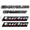 KIT DE  EMBLEMAS SHADOW LETRERO CHRYSLER
