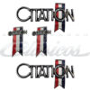 KIT EMBLEMAS PARA CHEVROLET CITATION  4 PZAS