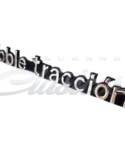 Alternative view of EMBLEMA LETRERO DOBLE TRACCION NUEVO METÁLICO CROMADO PAR