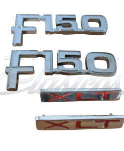 KIT EMBLEMAS FORD F150 XLT 1980 A 1986 NUEVOS