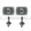 PAR DE FAROS FOCO INTERCAMBIABLE CON FOCOS HALOGENO DE 100 WATTS WAGONEER CARIBE, SUPER BEE, DART, VOLARE, TSURU